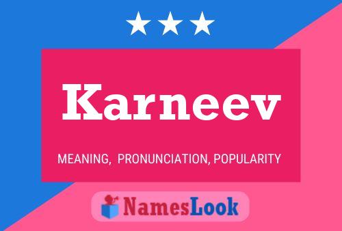 Karneev Name Poster