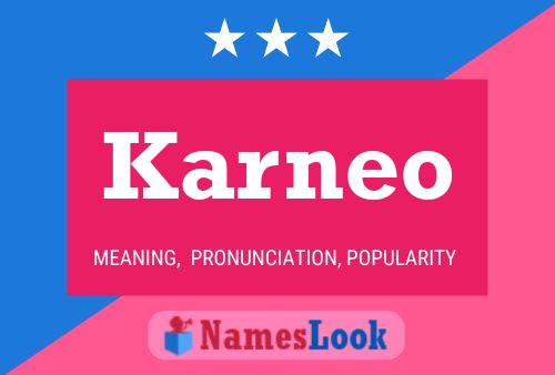 Karneo Name Poster