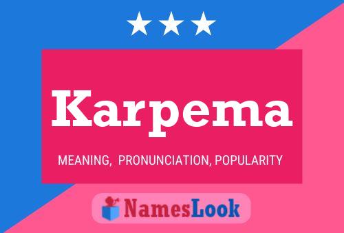 Karpema Name Poster