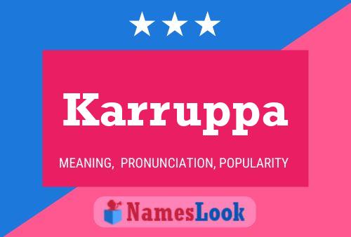 Karruppa Name Poster