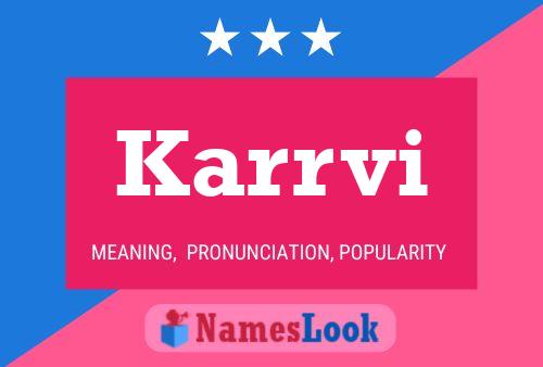 Karrvi Name Poster