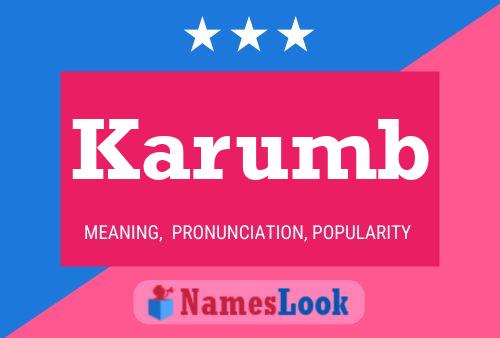 Karumb Name Poster