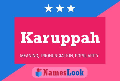 Karuppah Name Poster