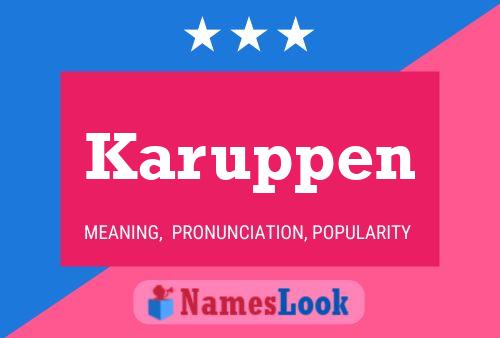 Karuppen Name Poster