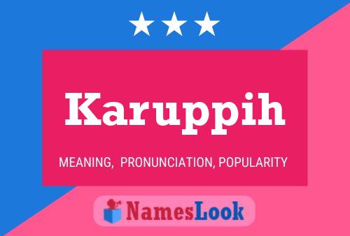 Karuppih Name Poster