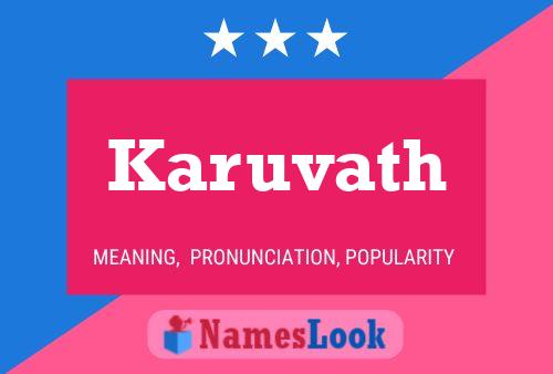 Karuvath Name Poster