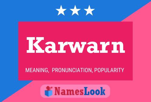 Karwarn Name Poster