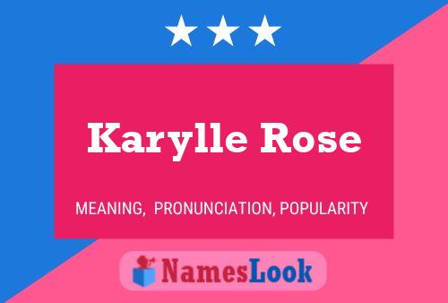 Karylle Rose Name Poster