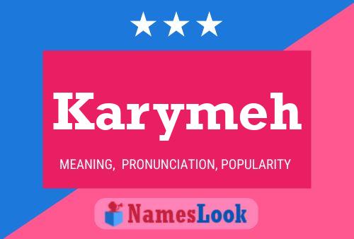 Karymeh Name Poster