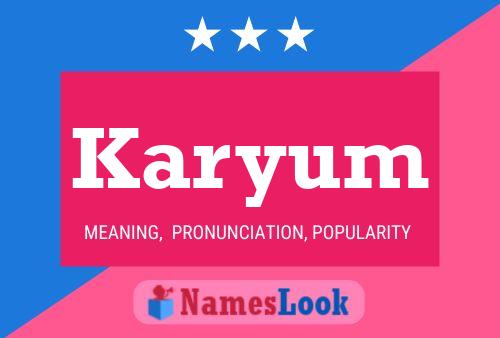 Karyum Name Poster