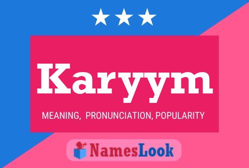 Karyym Name Poster