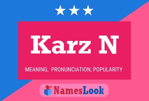 Karz N Name Poster