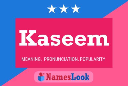 Kaseem Name Poster