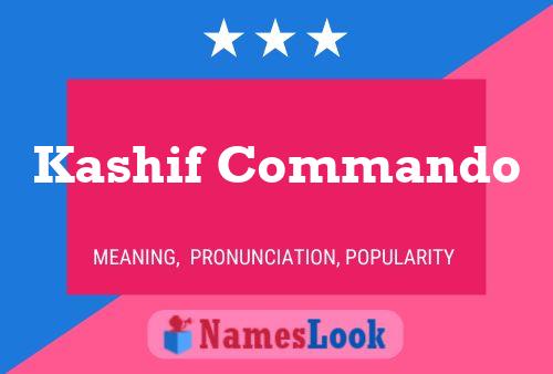 Kashif Commando Name Poster