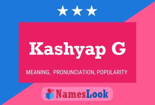 Kashyap G Name Poster