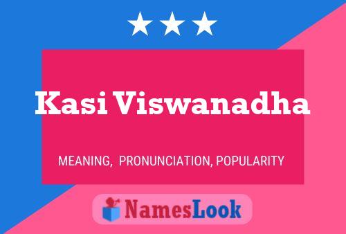 Kasi Viswanadha Name Poster