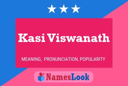 Kasi Viswanath Name Poster