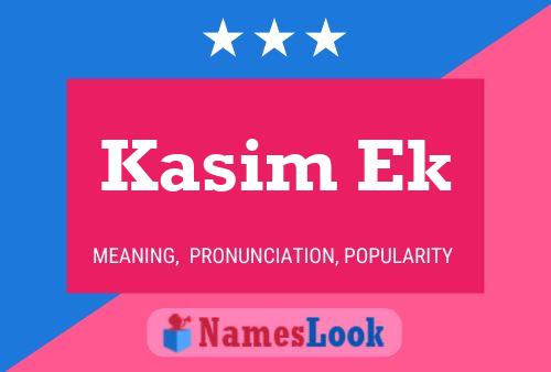 Kasim Ek Name Poster