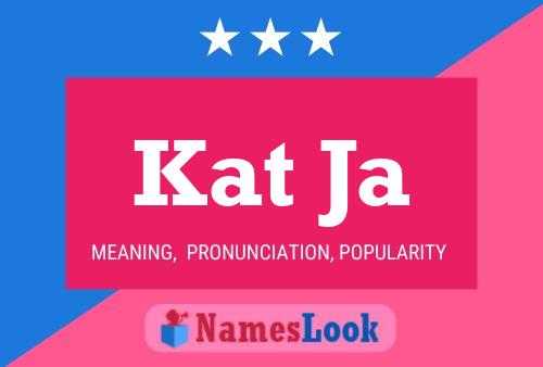 Kat Ja Name Poster