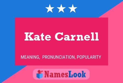 Kate Carnell Name Poster