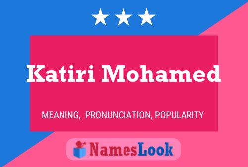 Katiri Mohamed Name Poster