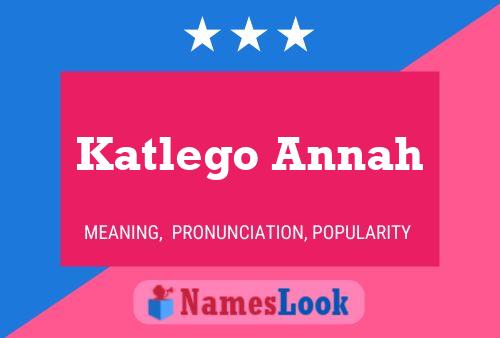 Katlego Annah Name Poster