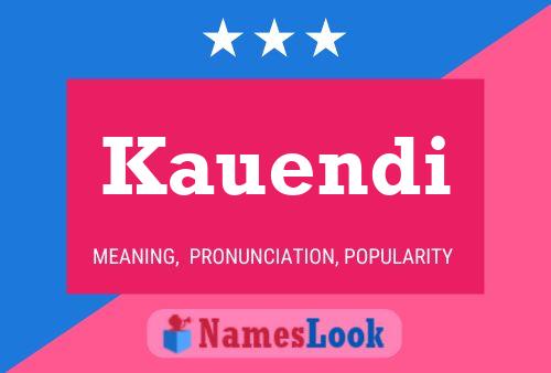 Kauendi Name Poster