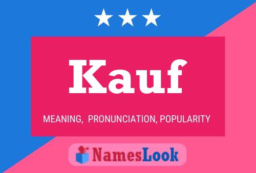 Kauf Name Poster