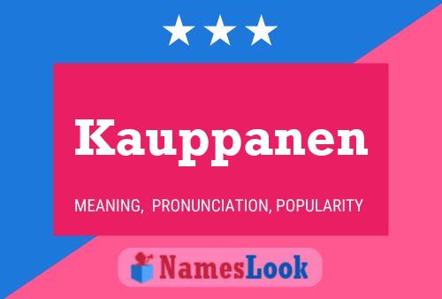 Kauppanen Name Poster