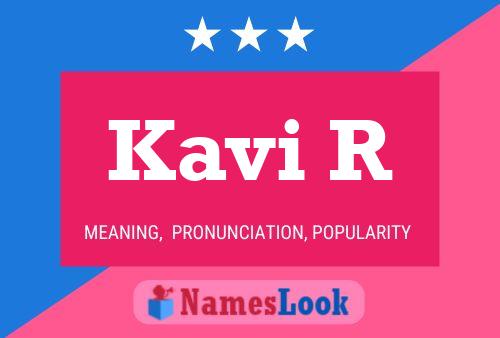 Kavi R Name Poster