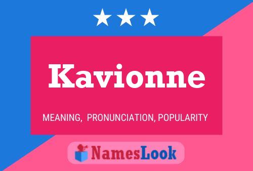 Kavionne Name Poster