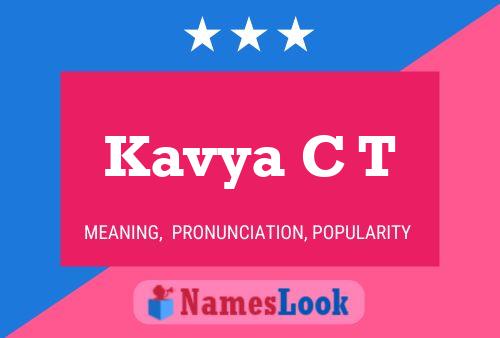 Kavya C T Name Poster