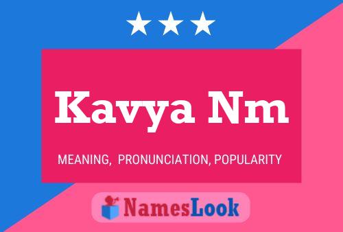 Kavya Nm Name Poster