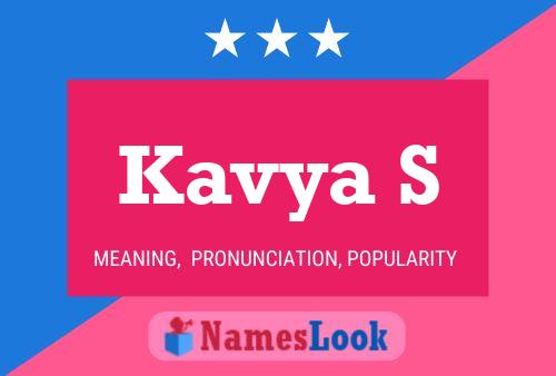 Kavya S Name Poster