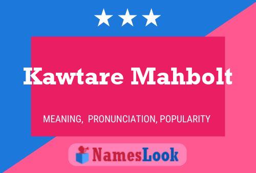 Kawtare Mahbolt Name Poster