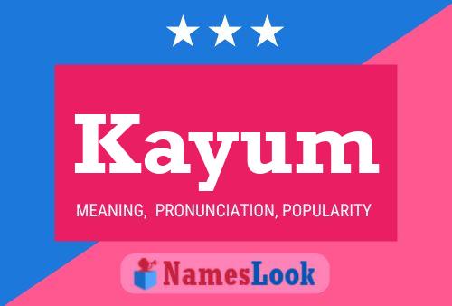 Kayum Name Poster