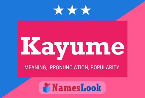 Kayume Name Poster