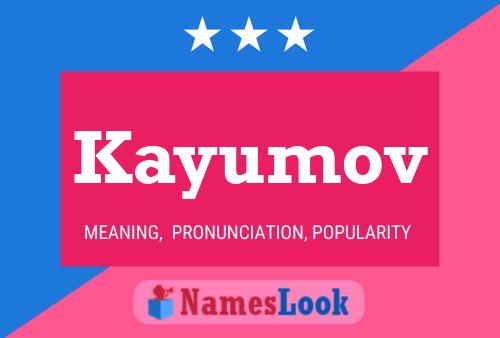 Kayumov Name Poster