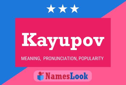 Kayupov Name Poster