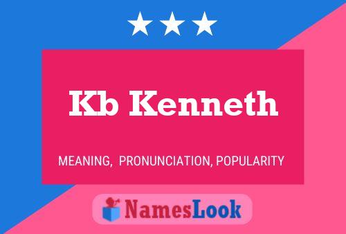 Kb Kenneth Name Poster