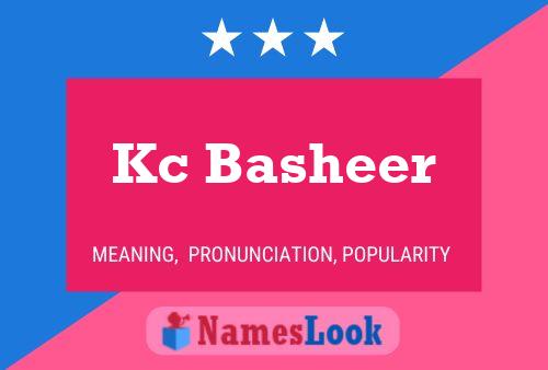 Kc Basheer Name Poster