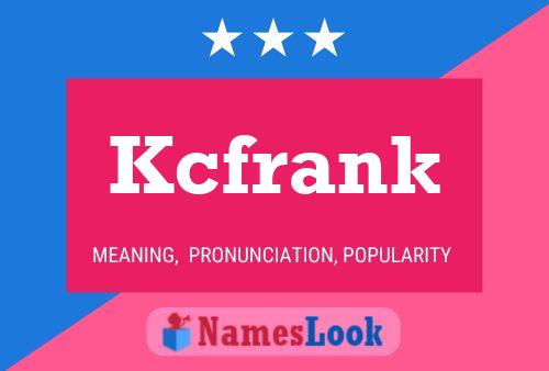 Kcfrank Name Poster