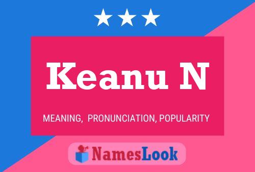 Keanu N Name Poster