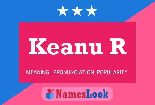 Keanu R Name Poster