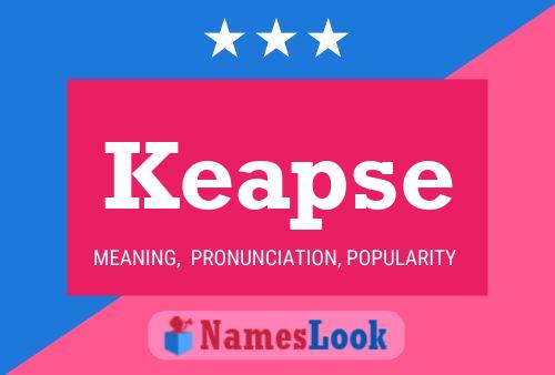 Keapse Name Poster