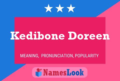 Kedibone Doreen Name Poster