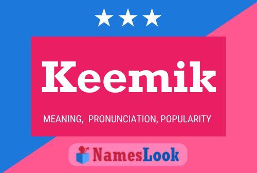 Keemik Name Poster