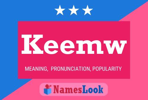 Keemw Name Poster