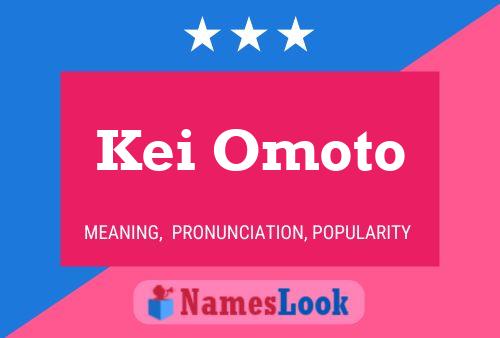 Kei Omoto Name Poster