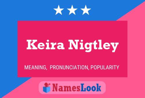 Keira Nigtley Name Poster